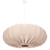 Skandynawska wisząca lampa nad stół 31-39231 regulowany tkanina beżowy