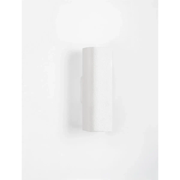 Prostokątny kinkiet naścienny RENQUIO LE45577 na korytarz biały