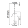 Lampa jadalniana wisząca Gentry HK-GENTRY-P-M-PW Hinkley pewter