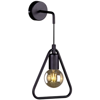 Kinkiet LAMPA trójkątna K-3933 trójkąt Kaja ścienna OPRAWA metalowa ramka frame czarna