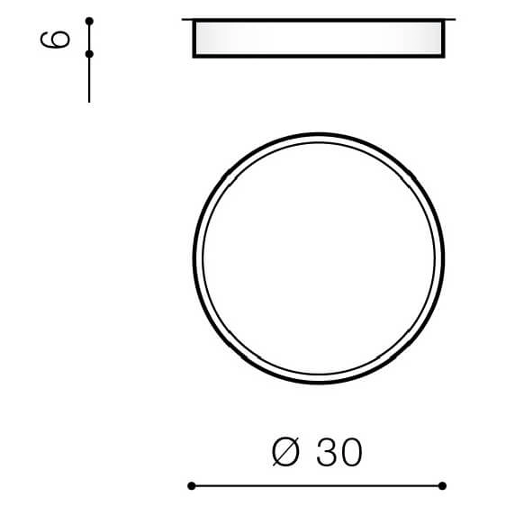 Regulowana lampa sufitowa MONZA AZ4759 LED 30W 2900-5700K szampański