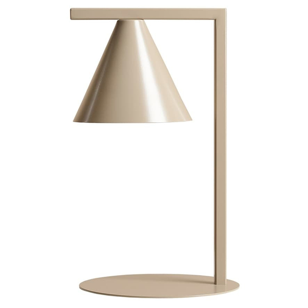 Gabinetowa lampa na biurko Form 1108B17 Aldex metalowy stożek beżowy