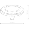 Żarówka LED 9345 LENS Nowodvorski GU10 ES111 9W 800 lm 230V biała ciepła