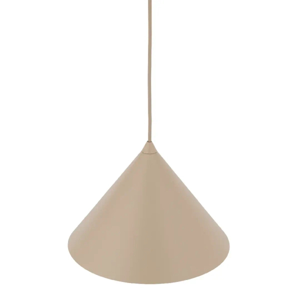 Lampa wisząca nad stół Cono 10620 stożkowy zwis na kablu beżowy