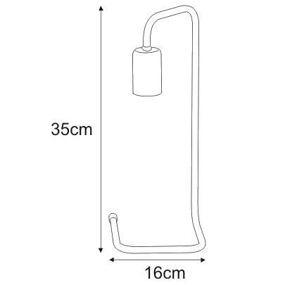 Stojąca LAMPA industrialna Karnak K-4054 Kaja metalowa LAMPKA biurkowa pręt sticks szary
