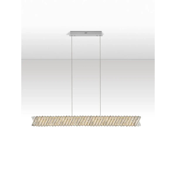 Wisząca lampa glamour CANLIRA LE45158 LED 28W 3000K crystals przezroczyste