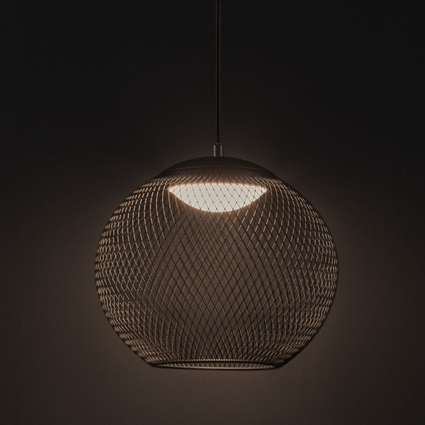 Lampa zwisająca druciana RITA LE44253 LED 12W 3000K kula czarna