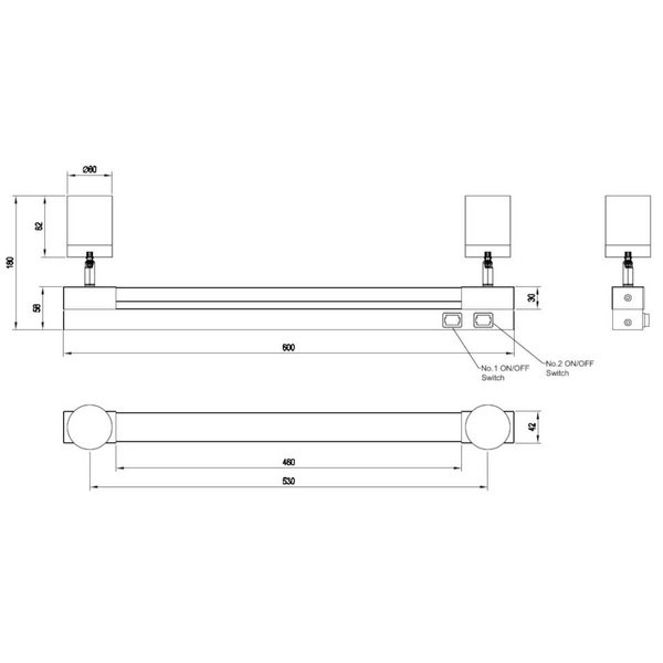 Łazienkowa lampa ścienna ENRICO 281470306 Trio LED 6W 2300-4000K IP44 chrom