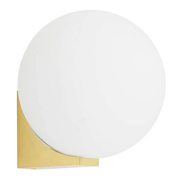 Kinkiet Aloe 10525 Nowodvorski IP44 kula bańka metal szkło biały mosiądz