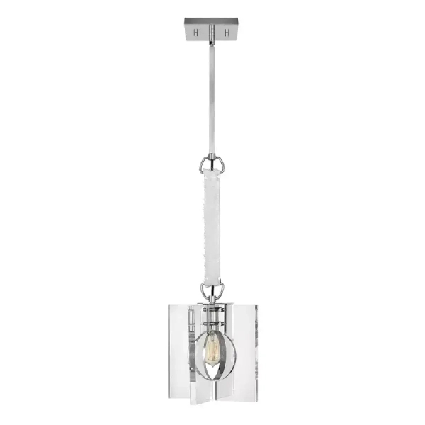 Jadalniana lampa wisząca LUDLOW QN-LUDLOW-1P-PN przezroczysta nikiel