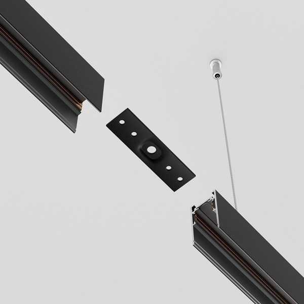 Łącznik prosty do szyn magnetycznych Exility TRA034C-21B czarny