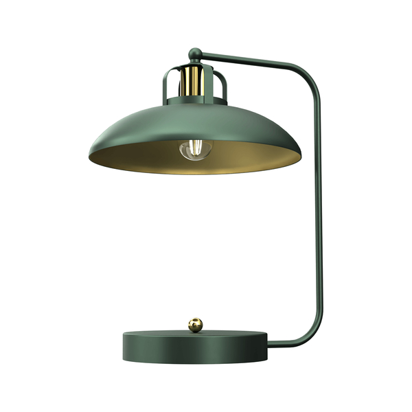 Stojąca lampa nocna Felix nowoczesna metalowa zielona złota