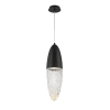 Salonowa lampa wisząca Ecrou QN-ECROU-1P-BK LED 10W 3000K szklana czarny