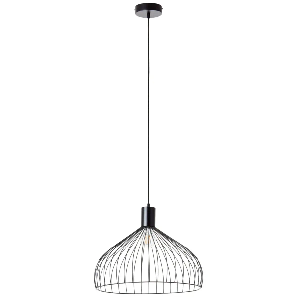 Druciana lampa wisząca Blacky 99392/06 nad stół czarny