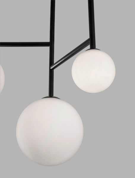 Sufitowa lampa kule URUAPAN LE42884 Luces Exclusivas do sypialni czarna biała