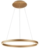 Lampa ring ledowa wisząca Andrea AZ5105 100W złota 