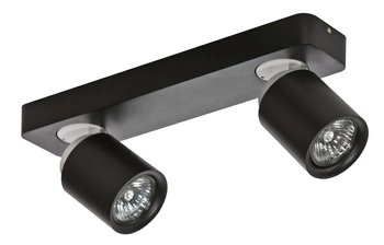 Sufitowa lampa regulowana Tomi 2-punktowa do holu czarna