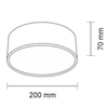 Plafon LAMPA sufitowa ZAMA 8409 Shilo natynkowa OPRAWA okrągła LED 4,3W 4000K plafoniera biała