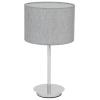 Stołowa lampa tkaninowa HOTEL MOOD 11786 z abażurem szara chrom