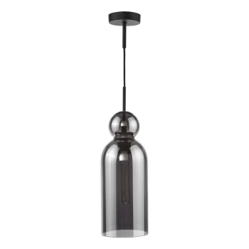 Loftowa wisząca lampa Tao TAO0110 do salonu czarny przydymiona