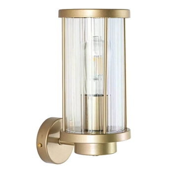Ścienna lampa Gardena Clasica ABR-KZG-Z-E27 Abruzzo IP44 metal szkło złoty