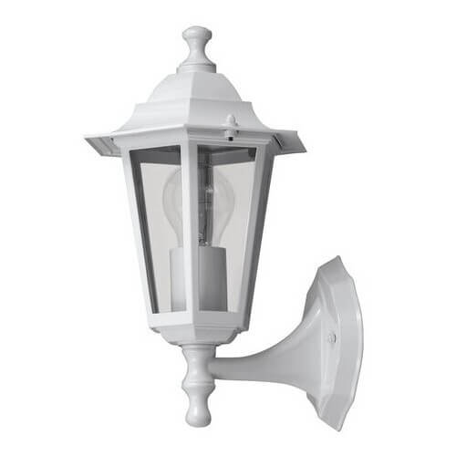 Lampa na elewację metalowa VELENCE 8203 szklana IP43 przezroczysta biała