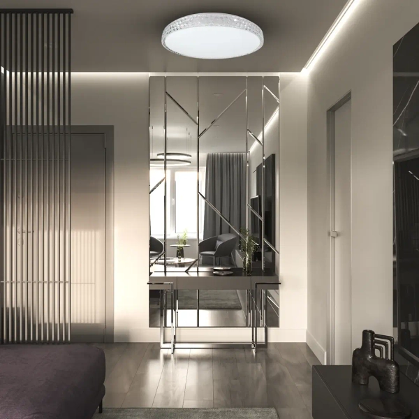 Kryształowy plafon SHINY CLEAR ML8499 LED 34W 4000K okrągły biały