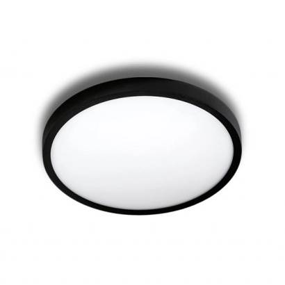 Minimalistyczny plafon pokojowy Malta LED 18W czarny