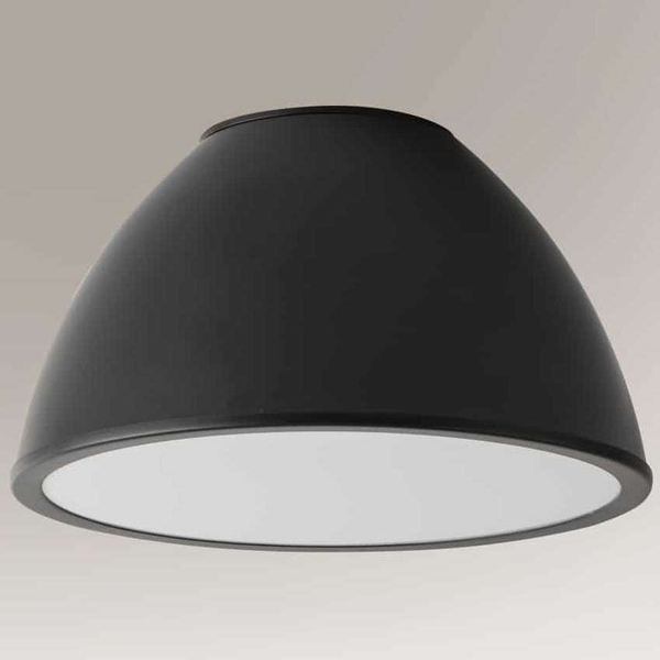 Industrialna LAMPA sufitowa SASEBO 7968 Shilo metalowa OPRAWA okrągły plafon czarny