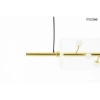 Szklana wisząca lampa CLARA złota MSE1501100570 3xLED 18W nad wyspę