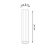 Drewniany downlight sufitowy SL.1034 drewniana tuba do kuchni