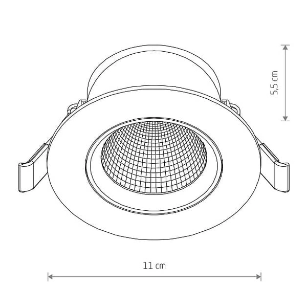 Oczko lampa wpustowa Egina 10551 Nowodvorski LED 10W 3000K punktowa biała