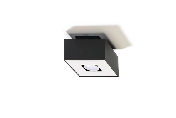 Downlight LAMPA sufitowa SL.0070 kwadratowa OPRAWA metalowa czarna