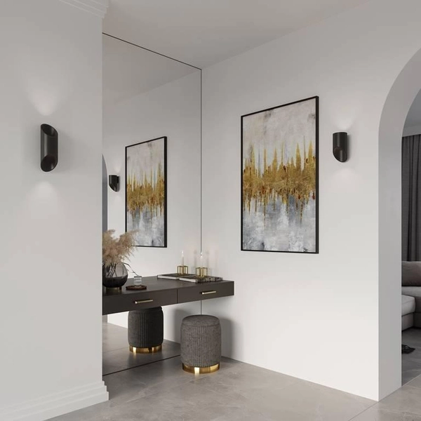 Kinkiet LAMPA ścienna SL.0113 metalowa OPRAWA tuba czarna