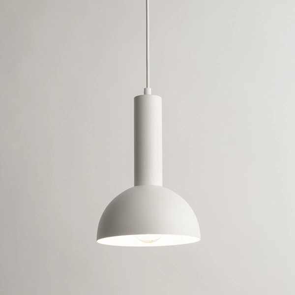 Kopułowa lampa zwisająca Vitrum 40812 Sigma pojedyncza biała