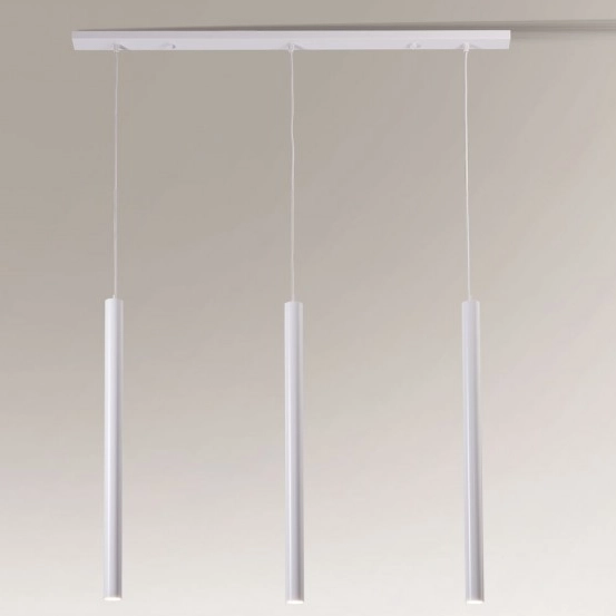 LAMPA wisząca YABU 7574 Shilo metalowa OPRAWA zwis LISTWA sufitowa sople tuby białe