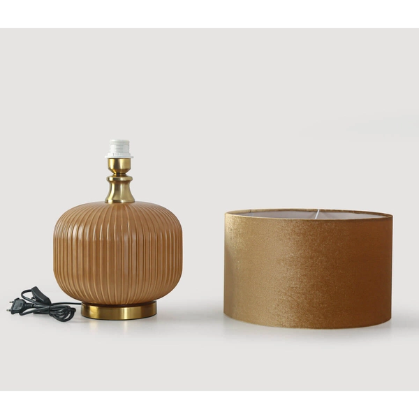 Stołowa lampka z abażurem Tamiza LP-1515/1T small gold Light Prestige złota