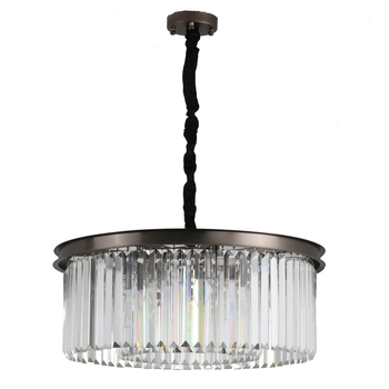 Okrągła lampa wisząca Sparkle SMP0097 Step kryształowa glamour brąz