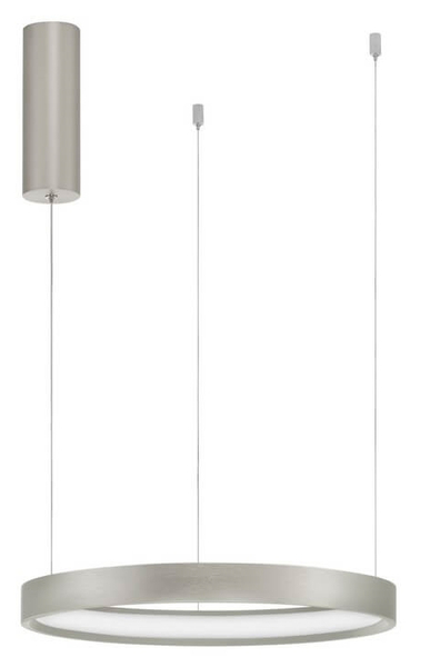 Okrągła lampa wisząca ZACAPU LE42792 LED 30W 3000K do biura srebrna