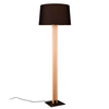 Metalowa lampa stojąca Rahul 447610232 z wtyczką do pokoju czarna brązowa