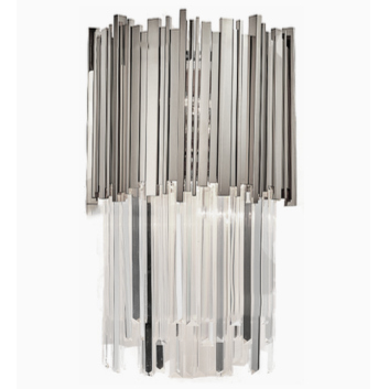 Ścienna lampa kryształowa CGPIPEORGANWALLMCHROME do pokoju