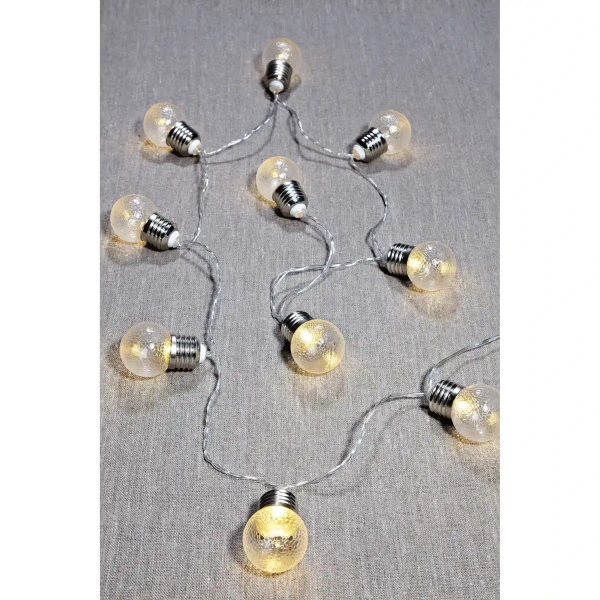 Dekoracyjna girlanda 1,85m 10 LED 0,3W światełka ciepłe