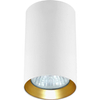 Natynkowa LAMPA sufitowa MANACOR LP-232/1D - 90 WH/GD Light Prestige metalowa tuba downlight do kuchni biały złoty
