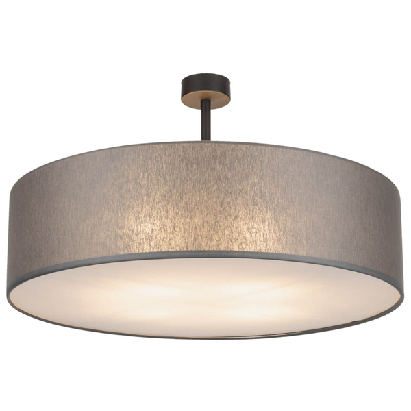 Okrągła lampa nasufitowa Rondo 4239 do kuchni round metalowa szara