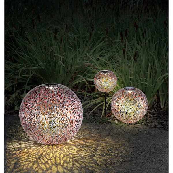 Ogrodowa lampa Solar 33627 Globo LED 0,06W 3000K kula ball IP44 srebrna