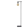 Stojąca lampa metalowa Leanne 21721/01/30 Lucide loftowa czarna