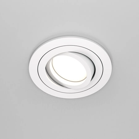 Regulowana lampa sufitowa Atom DL023-2-01W wpuszczana biały