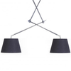 Wisząca lampa na wysięgniku Adam AZ1842+2xAZ2600 zestaw satyna czarna