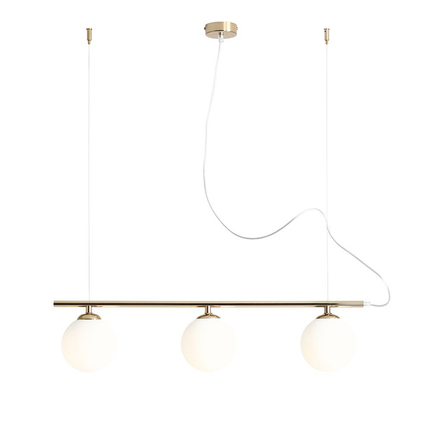 Loftowa lampa wisząca Beryl 1006E_30 Aldex balls kule nad łóżko złota