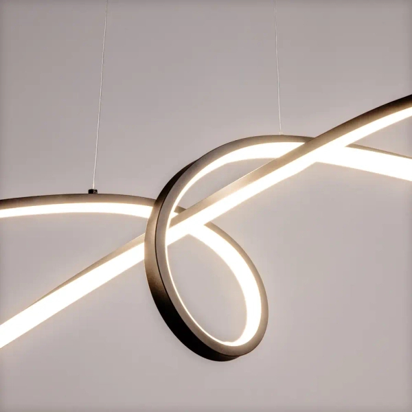 Wisząca lampa nad wyspę Curve MOD156PL-L52B4K LED 42W 4000K czarna